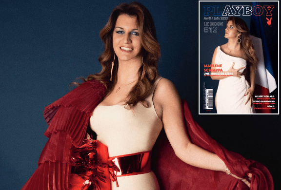 Marlène Schiappa en une du magazine&nbsp;Playboy